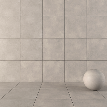 CORE Fume Concrete Wall Tiles Set 3D model image 1 
