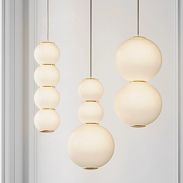 PEARLS Pendant Light: Elegant Illumination 3D model image 1 