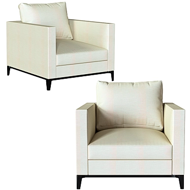 Luxury Andersen Armchair: Russian Elegance 3D model image 1 