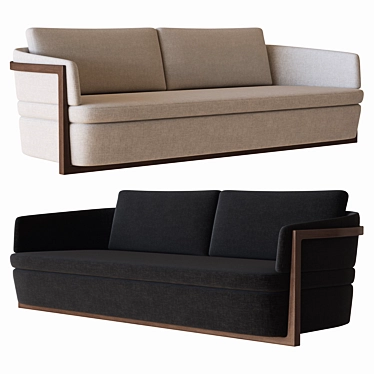 Luxury Italian Sofa: Porada Arena Divano 3D model image 1 
