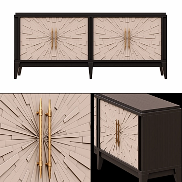 Arabella Starburst Sideboard 3D model image 1 