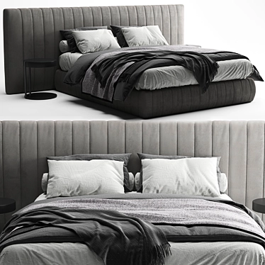 Modern Bed Meridiani Tuyo 2012 3D model image 1 