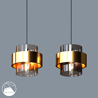 Chic Cologne Chandelier 3D model image 1 