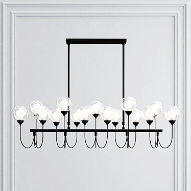 Elegant DeMarkt Chandelier: Bremen 3D model image 1 