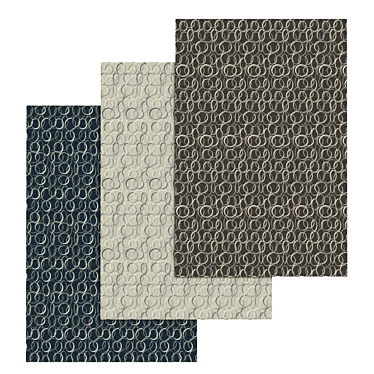 Premium Carpet Set: 3 High-Quality Textured Options 3D model image 1 