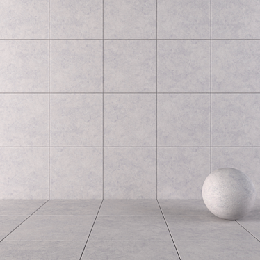 Nirvana Grey Concrete Wall Tiles 3D model image 1 