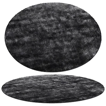 Elegant Circle Rug 3D model image 1 