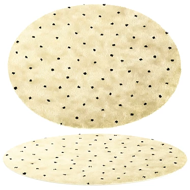 Cosy Circular Floor Mat 3D model image 1 