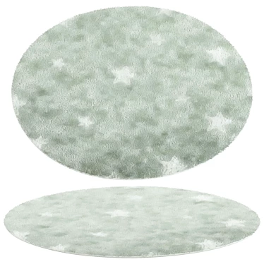 Elegant Round Rug 3D model image 1 