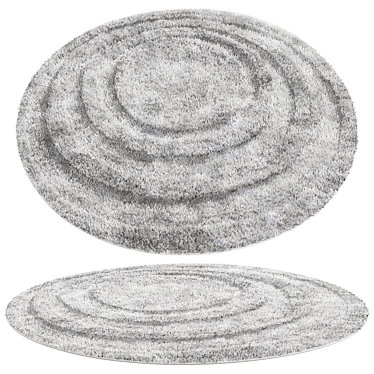 Elegant Round Rug - 10 3D model image 1 