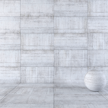 Modern Concrete Frame Grey Tiles 3D model image 1 