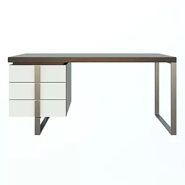 Angel Cerda Writing Desk with Three Drawers 3D model image 1 