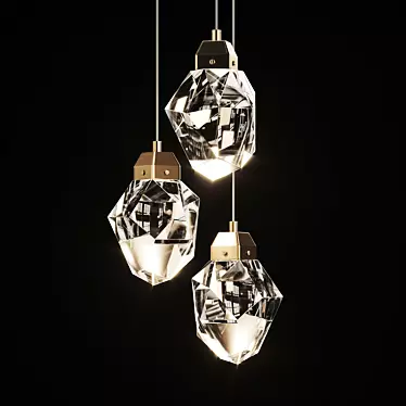 Crystallic Glow | Hanging Lamp 3D model image 1 