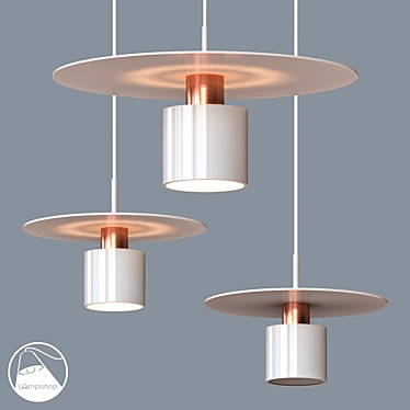 OBY Chandelier: Elegant Lighting Fixture 3D model image 1 