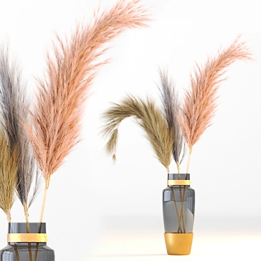 Pampas Grass: Stylish Interior Decor 3D model image 1 