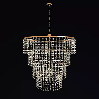 Luxury Crystal Chandelier | 80cm Diameter 3D model image 1 