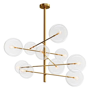 Bolle 100cm Hanging Lamp 3D model image 1 