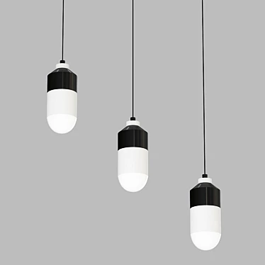 Scandinavian-Style Pendant Light 3D model image 1 