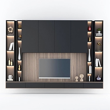 Sleek TV Stand - Modern Design 3D model image 1 