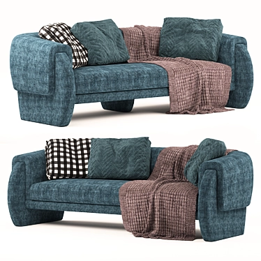 Modern Comfort Muna Luke Sofa 3D model image 1 