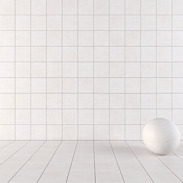 Modern Concrete Wall Tiles 3D model image 1 