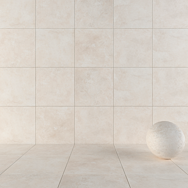 Modern Concrete Wall Tiles 3D model image 1 