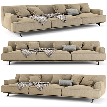 Modern Poliform Tribeca Sofa 3D model image 1 