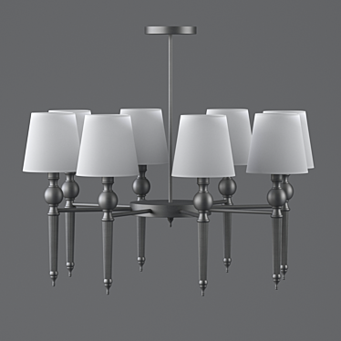 Elegant Conical Newport 3168 Chandelier 3D model image 1 