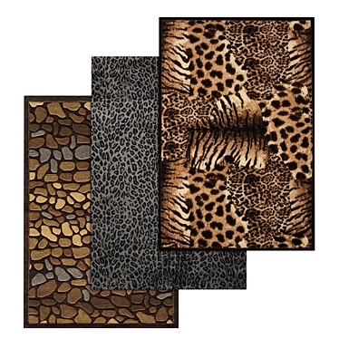 Luxury Carpet Set: High-Quality Textures for Captivating Interiors 3D model image 1 