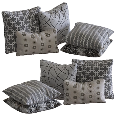 Soothing Dreams: Pillows Collection 02 3D model image 1 