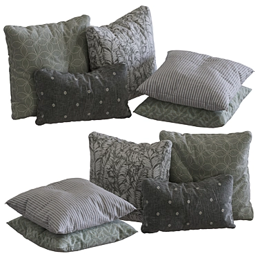 Cozy Dreams: Pillows Collection 06 3D model image 1 