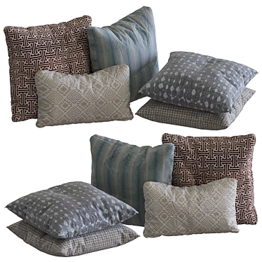 Cozy Dreams: Pillows Collection 3D model image 1 