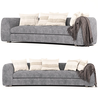 Cozy Cushion Sofa 3D model image 1 
