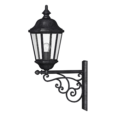 Polygon Outdoor Wall Lamp 3D model image 1 