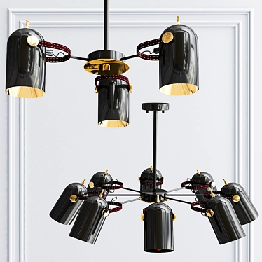 Modern Bullet B Pendant Lamp 3D model image 1 