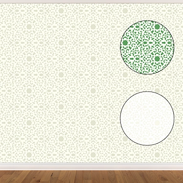 Seamless Wallpaper Set (3 Colors) 3D model image 1 