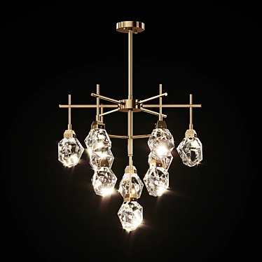 Luxury Crystal Tiered Chandelier 3D model image 1 