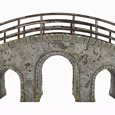 Rustic Stone Bridge, 3D Model 3D model image 1 