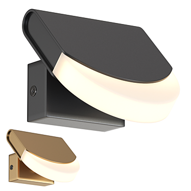 Sleek LED Wall Lamp KEMPTEN 3D model image 1 