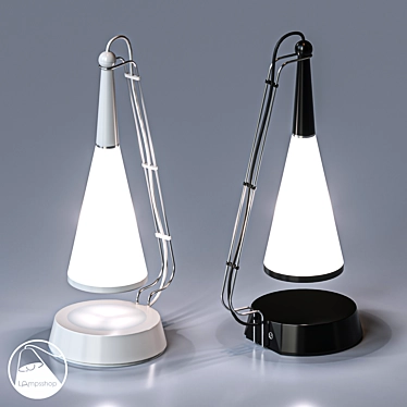 Musical Table Lamp: A Harmonious Blend 3D model image 1 