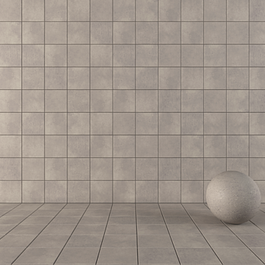 Versatile Concrete Tiles Set 3D model image 1 