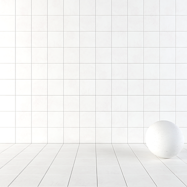 CORE White Concrete Tiles Set 3D model image 1 