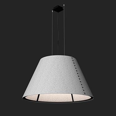 BuzziShade Pendant: Acoustic Decorative Lighting 3D model image 1 