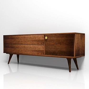 Retro Chic Sideboard: Moooi ZIO BUFFET 3D model image 1 