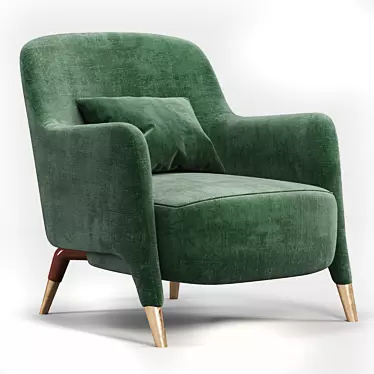 Elegant Molteni Armchair 3D model image 1 