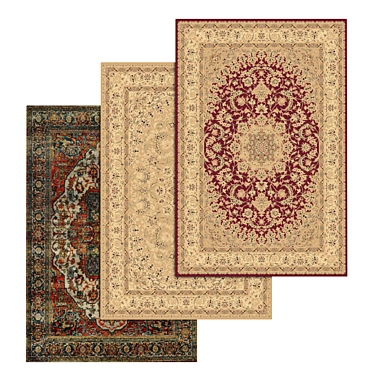 High-Quality Carpets Set 3D model image 1 