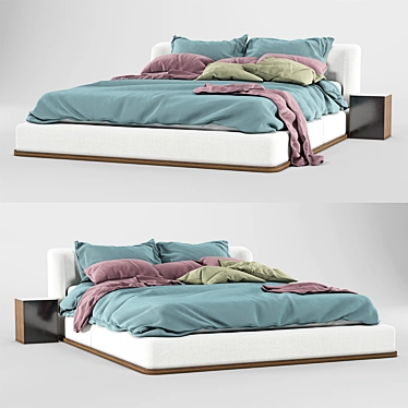 Bonaldo Tonight Bed: Elegant and Stylish 3D model image 1 