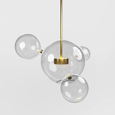 Bolle BLS 4 40.1939 Pendant Light 3D model image 1 