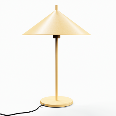 Modern Metal Triangle Table Lamp - 2 Colors 3D model image 1 