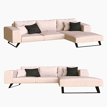 Aniston DMK 17 L-Shaped Sofa 3D model image 1 